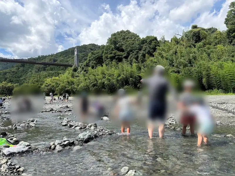 水無川の水深